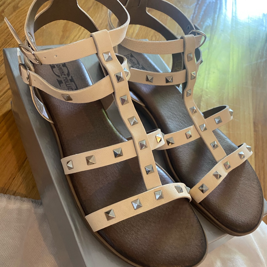 Brand New Florence Italy Rossi Leather Sandals
